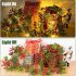 2M LED Red Berry String Lights Christmas Garland Battery Powered Wedding Party Curtain String With 20 Bulbs Fairy Lamps For Home 1 75M long rattan  2M 20 light