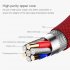 2M Type C 90 Degree Charging Cable for USB Type C Mobile Phone   Red