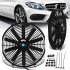 2PACK 12  High Performance Electric Radiator Cooling Fan Push Pull Slim 12V 80W 1550 CFM with Mounting Kit