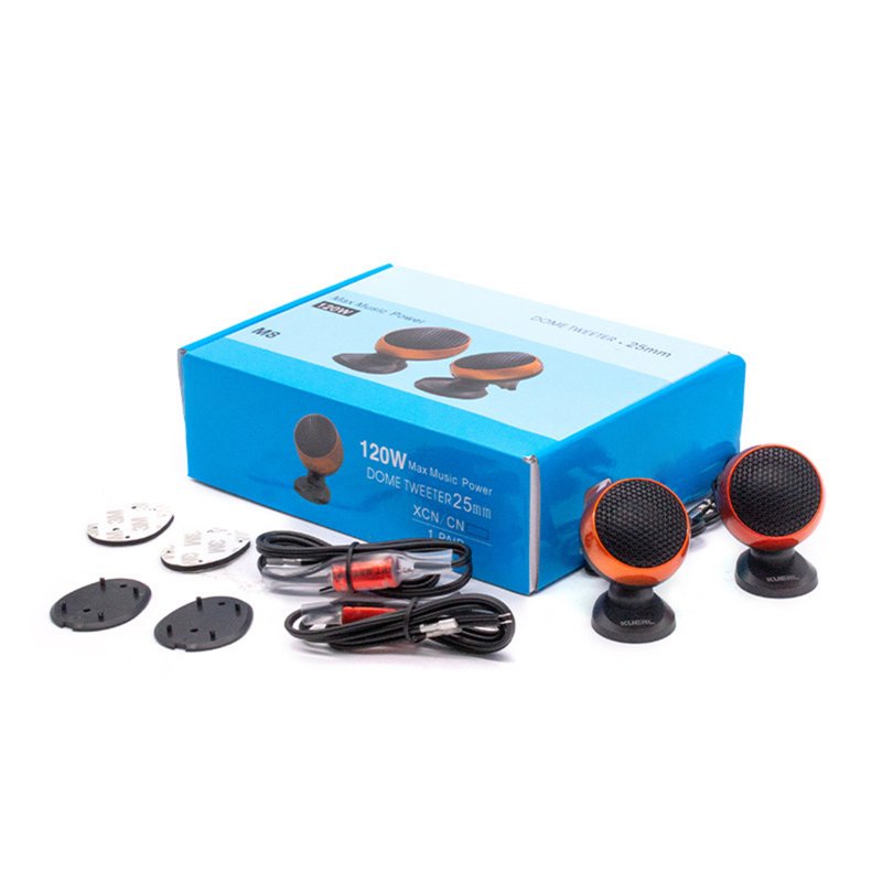 2PCS 1.5 Inch Car Tweeter Loudspeaker 35-120W Universal Audio Modification Parts