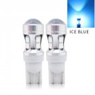 2PCS 12V W5W 194 T10 3030 10 SMD LED Bulb Pathway Door Side marker Instrument Clearance Lights  Ice blue