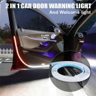 2PCS 2in1 Car Door Warning Light Anti Collision Flashing Safety and Welcome Light Universal for Most Cars Red+white