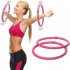 2PCS Arm Hoops Mini Weight Loss Tire Set Lightweight Arm Hoops Fitness Accessories For Yoga Exercise pink