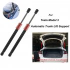 2PCS Automatic Trunk Lift Supports Pneumatic Rear Trunk Struts with Spring Stainless Steel Washer Fit for Tesla Model 3 Accessories