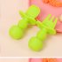 2PCS Baby Silicone Spoon Plate Baby Feeding Supplies Baby Silicone Fork Food Grade Newborn Accessories Pink