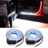 2PCS Car Door Decoration Light Strips Car Styling Strobe Flashing Light Safety 12V LED Opening Warning LED Lamp Strip Waterproof  White red light