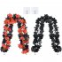 2PCS Halloween Maple Leaf Garland With 4pcs Hook Artificial Hanging Floral Garlands Fall Leave Vines For Christmas Thanksgiving Decor black