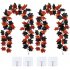 2PCS Halloween Maple Leaf Garland With 4pcs Hook Artificial Hanging Floral Garlands Fall Leave Vines For Christmas Thanksgiving Decor black