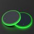 2PCS LED Car Colorful Water Cup Mat Lights Seat Trim Accessories Decoration Lamp Colorful Neutral without logo