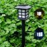 2PCS Light Sensor Solar Powered Lawn Pin Lamp Yard Garden Light Decoration Small room warm light