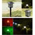 2PCS Light Sensor Solar Powered Lawn Pin Lamp Yard Garden Light Decoration Small room white light