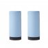 2PCS Manual Soap Dispenser 240ml Large Capacity Easy Squeeze Shampoo Shower Gel Container Blue