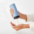 2PCS Manual Soap Dispenser 240ml Large Capacity Easy Squeeze Shampoo Shower Gel Container Blue