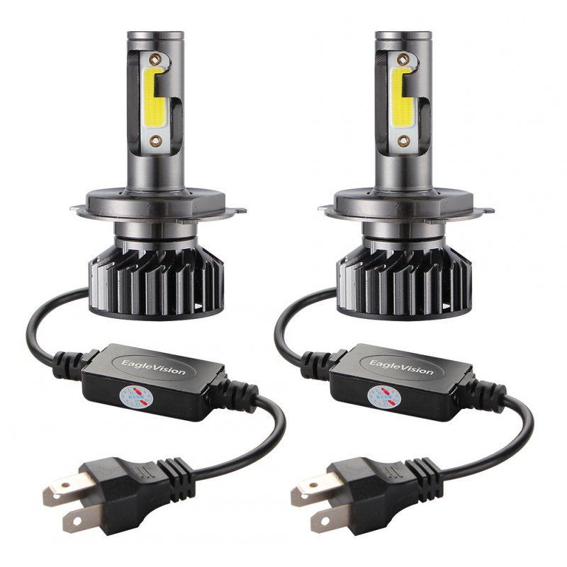 2PCS Mini Car LED Headlight Bulb H1 H7 H8/H9/H11 9005/HB3 9006/HB4 H4/HB2/9003 Hi/Lo 72W 10000LM 6000K Car Headlamp H4/HB2/9003 Hi/Lo