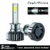 2PCS Mini Car LED Headlight Bulb H1 H7 H8 H9 H11 9005 HB3 9006 HB4 H4 HB2 9003 Hi Lo 72W 10000LM 6000K Car Headlamp 9005 HB3