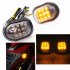2PCS Motorcycle Turn Signal Light 12V LED Turn Signals Indicators Universal Blinkers Flashers for Honda Grom Msx125 Msx125 SF