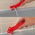 2PCS Practical Glue Shovel Scraper for Wall Corner Glass Seam Beautifying Tool  red