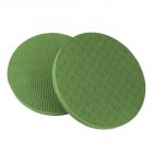 2PCS/Set Portable Round Knee Pad Yoga Mats Fitness Sprot Pad Plank Gym Disc Protective Pad Cushion green_17.5cm in diameter