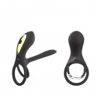 2PCS Silicone Anal Vibrator Thrusting Prostate Stimulator Massager Lock Ring