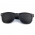 2PCS Small Hole Glasses Eyes Correction Exercise Eyesight Care Improvement Pin Hole Glasses For TV Computer Reading black full hole
