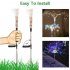 2PCS Solar Powered Lawn Light Waterproof Fireworks Copper Lamp String for Christmas Decor colors 2 mode 150LED color