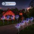 2PCS Solar Powered Lawn Light Waterproof Fireworks Copper Lamp String for Christmas Decor White light 2 mode 150LED white light