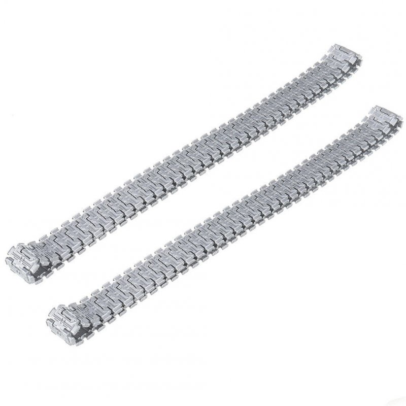 2PCS Upgraded Metal Tracks for SG 1203 1/12 2.4G Drift RC Tank Replacement Parts Silver_1 pair