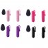 2PCS Vibrator G Spot Vibrator Clitoral Massager Nipple Vibrator Pleasure Stimulator Sex Toy For Adult Couples Women Purple remote control