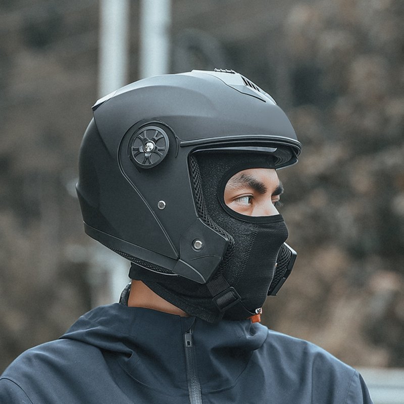 Motorcycle Full Face Mask Winter Warm Helmet For Men Women Cycling Motorbike Windproof Scarf Headgear Mask 