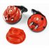 2Pcs 12V 24V Snail Air Horn with Cover Loud Alarm Kit for Car Boat Motorcycle  Red 12V