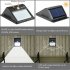 2Pcs 20LEDs Solar Charging Waterproof Human Body Induction Light for Outdoor Street Yard Path White Light White light People come to light  people go to turn of