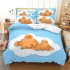 2Pcs 3Pcs Full Queen King Quilt Cover  Pillowcase Set with 3D Digital Cartoon Animal Printing for Home Bedroom Queen