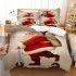 2Pcs 3Pcs Full Queen King Quilt Cover  Pillowcase 3D Digital Printing Christmas Series Beeding Set King