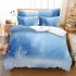 2Pcs 3Pcs Full Queen King Quilt Cover  Pillowcase 3D Digital Printing Christmas Series Beeding Set King