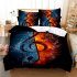 2Pcs 3Pcs Quilt Cover  Pillowcase 3D Digital Printing Starry Series Bedding Set Queen