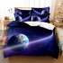 2Pcs 3Pcs Quilt Cover  Pillowcase 3D Digital Printing Starry Series Bedding Set Twin