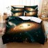 2Pcs 3Pcs Quilt Cover  Pillowcase 3D Digital Printing Starry Series Bedding Set FUll