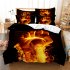 2Pcs 3Pcs Quilt Cover  Pillowcase 3D Digital Printing Dream Series Bedding Set FUll