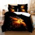 2Pcs 3Pcs Quilt Cover  Pillowcase 3D Digital Printing Dream Series Bedding Set FUll