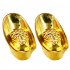 2Pcs 4Pcs Mascot Metal Crafts Feng Shui Auspicious Lucky Money Gold Ingot Decoration Crafts