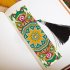 2Pcs 5D DIY Diamond Painting Leather Bookmark Tassel Book Marks Special Shaped Diamond Embroidery