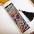 2Pcs 5D Leather Tassel Book Marks Special Shaped Diamond Embroidery DIY Bookmark SQ20