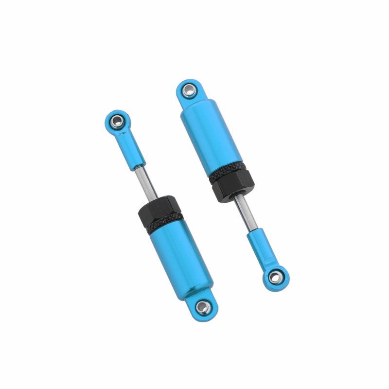 2Pcs Alloy Shock Absorber for  WPL 1:16 Henglong C-14 C-24 Pickup Crawler Half Truck RC Car Spare Parts Upgrade Modified Parts blue