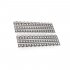 2Pcs Anti Skid Board Metal Sand Ladder Recovery Board for 1 10 RC Model Car Simulation Climbing Cars Axial SCX10 90046 RC4WD D90 Silver