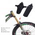 2Pcs Bicycle Front Rear Mudguard Fenders MTB Road Bike Cycling Plastic 360 Degree Mud Guards black
