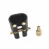 2Pcs Black Tube Leather Whistle Head Picker Pickup for Clarinet Accessaries Opp Carton  black