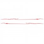 2Pcs Car Sticker Car Body Side Stripes Vinyl Graphics Sticker Decals  red