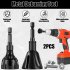 2Pcs Deburring External Chamfer Tool  Burr Removal Tool With 3 Tungsten Steel Blades  Rust proof High Strength Hex Handle Deburring Tool For Various Metal Large