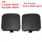 2Pcs Front Bumper Trailer Tow Hook Eye Covers Caps for Toyota Rav4 2009 2012