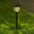 2Pcs LED Solar Lawn Light Garden Pathway Outdoor Landscape Lighting White light